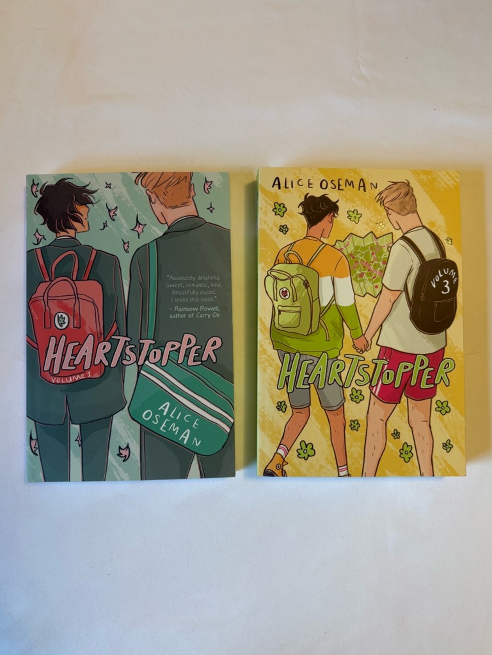 Heartstopper Book Set - Yellow & Teal Covers 1 & 3